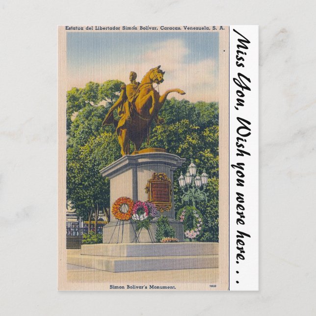 Postal Caracas, Venezuela (Anverso)