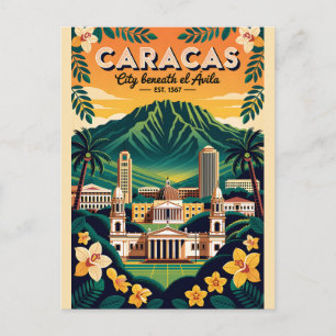 Postal Caracas Venezuela Retro Vintage Viaje 