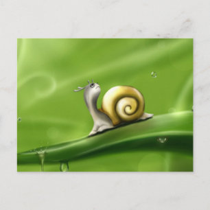 Postal caracol-83672 gotas de caracol que llueven desgarr