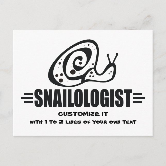 Postal Caracol divertido (Anverso)