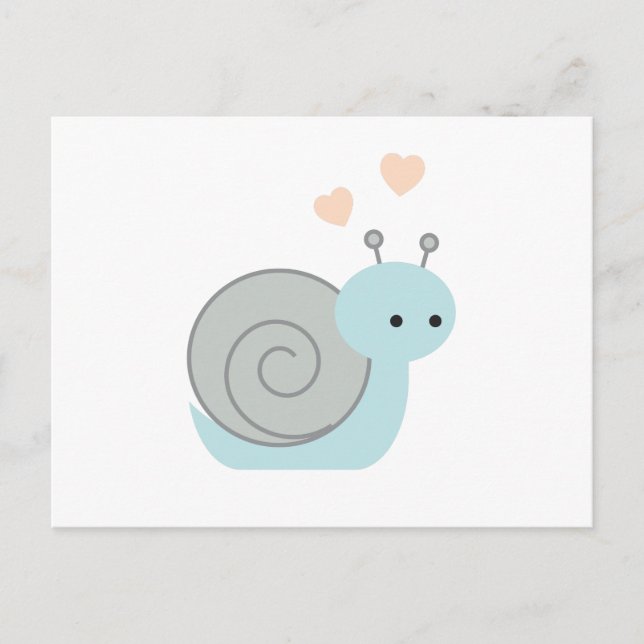 Postal Caracol encantador (Anverso)