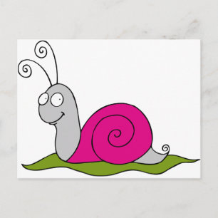 Postal caracol gracioso