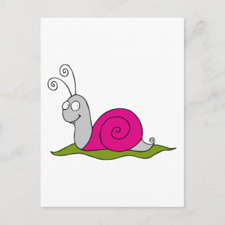 Postal caracol gracioso