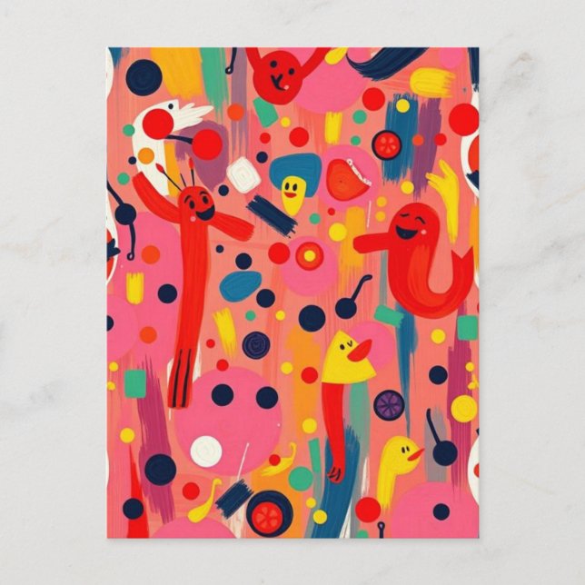 Postal Carácter de dibujos animados (Anverso)