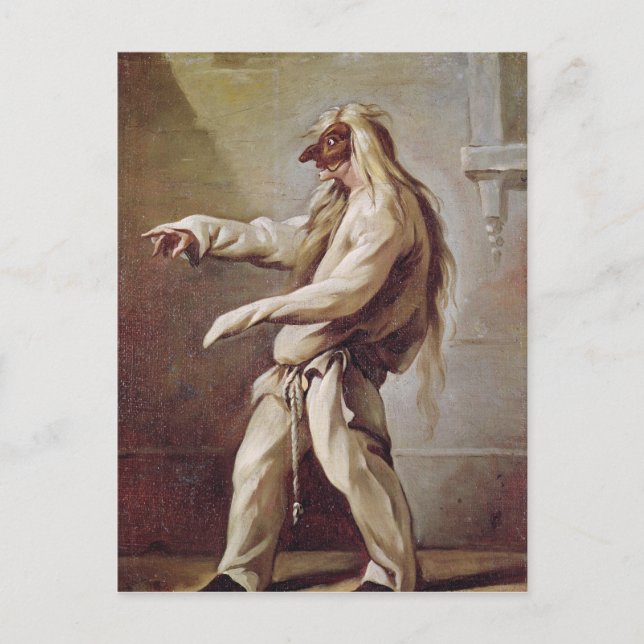 Postal Carácter de la Commedia dell'Arte (Anverso)