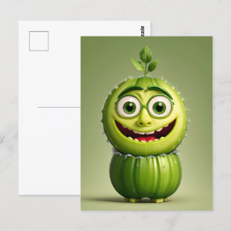 Postal Carácter pepino gracioso
