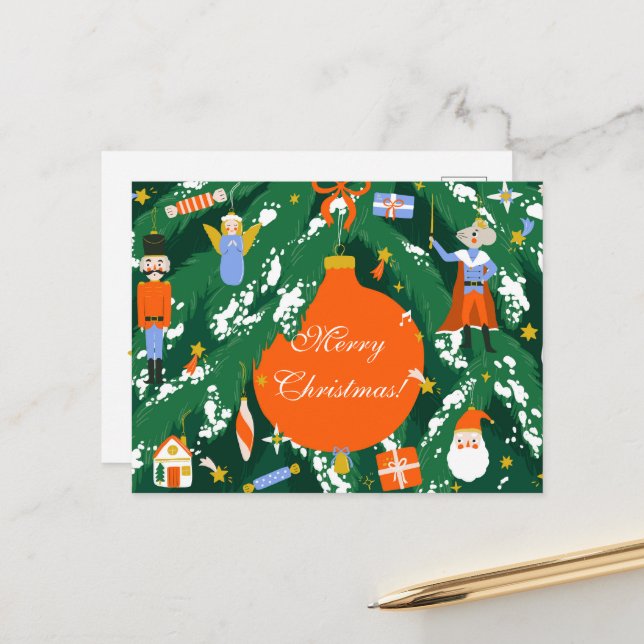 Postal Caracteres de petardos navidades (Anverso/Reverso In Situ)