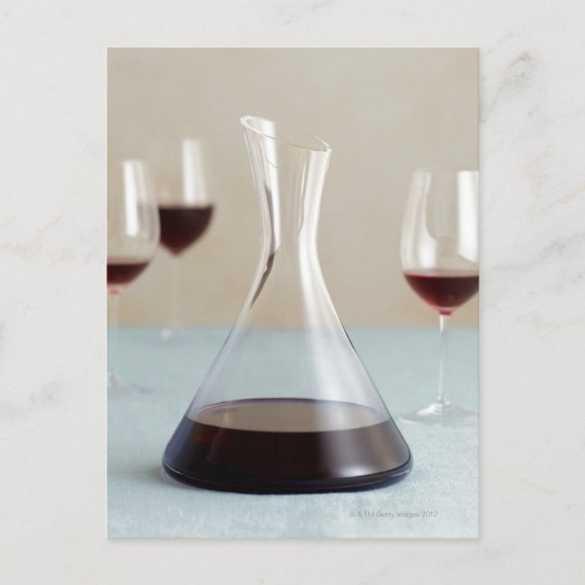 Postal Carafe de vino tinto (Anverso)