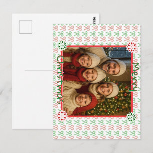 Postal Caramelo de Navidad personalizado