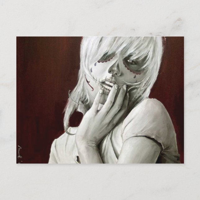 Postal caramelo del cráneo (Anverso)