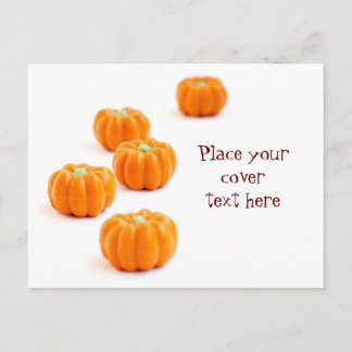 Postal Caramelos de calabaza de Halloween