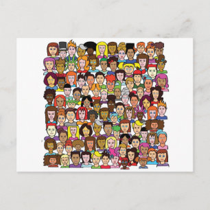 Postal Caras hermosas