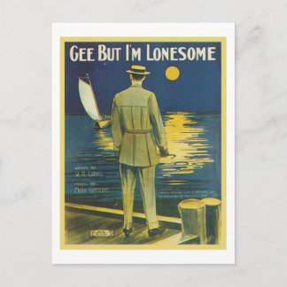 Postal Carátula del libro de songbook "Gee but I m Loneso