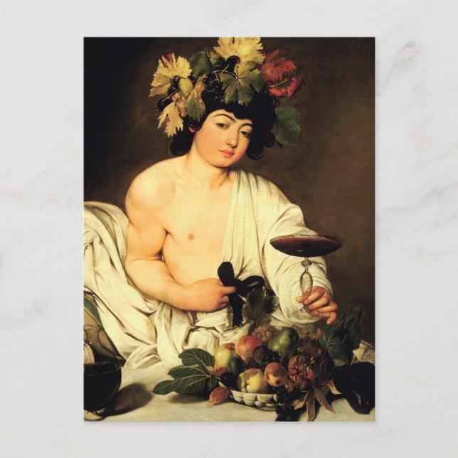 Postal Caravaggio Bacchus Postcard (Anverso)