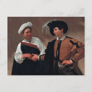 Postal Caravaggio - Buena suerte