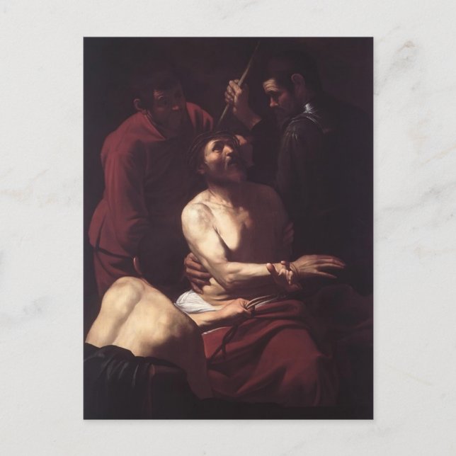 Postal Caravaggio- Coronando con Thorns (Anverso)