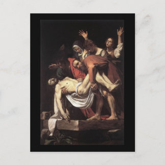 Postal Caravaggio El Entombment