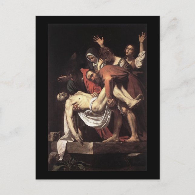 Postal Caravaggio El Entombment (Anverso)