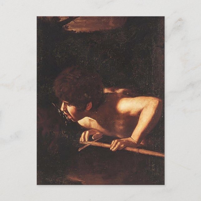 Postal Caravaggio- Juan Bautista (Anverso)