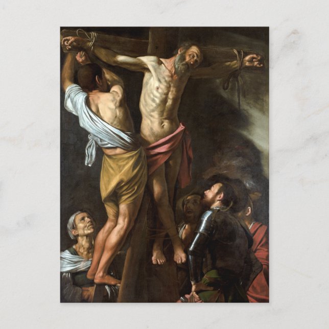 Postal Caravaggio La crucifixión de San Andrés (Anverso)