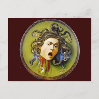 Postal Caravaggio Medusa Bella Artes