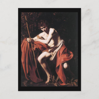 Postal Caravaggio St John el Bautista