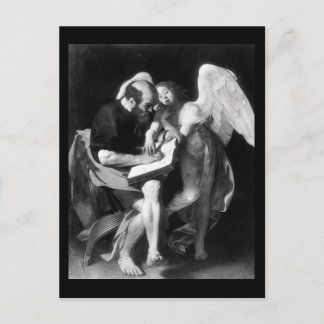 Postal Caravaggio St Matthew Y El Ángel