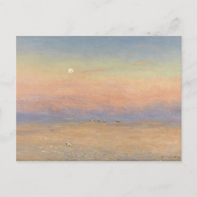 Postal Caravana del desierto (Anverso)
