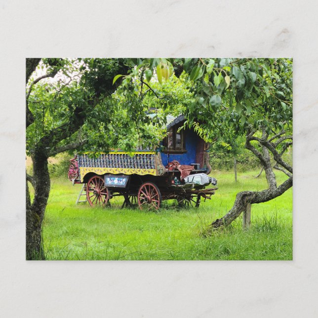 Postal caravana gitana (Anverso)