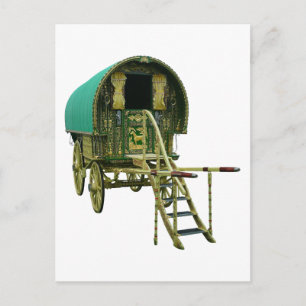 Postal Caravana gitana de la copa