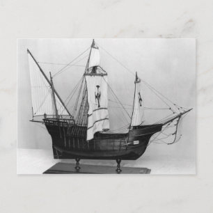 Postal Caravel de Cristóbal Colón
