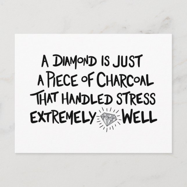 Postal carbón a Diamond (Anverso)