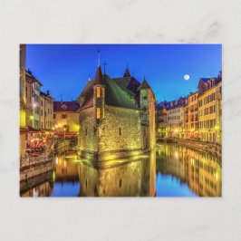 Postal Cárcel y canal del Palais de l'Ile en el casco ant
