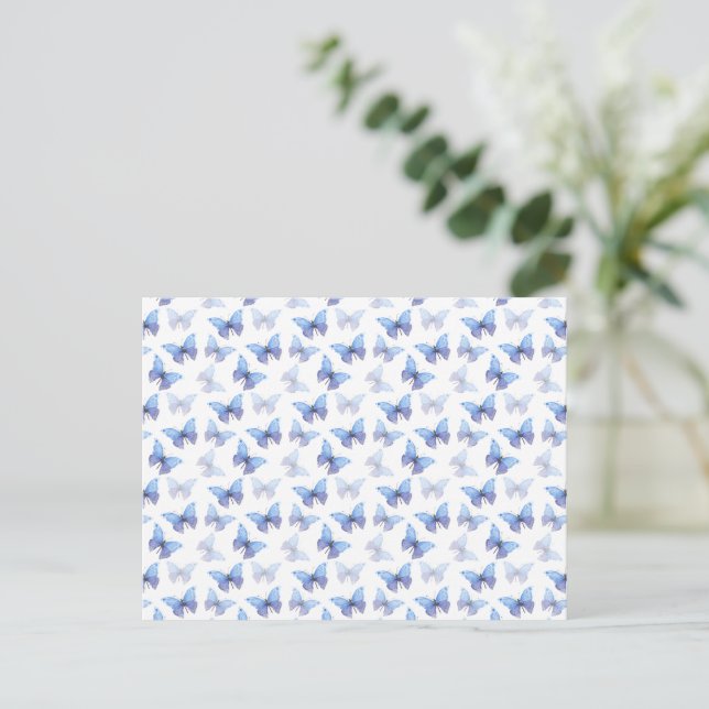 Postal Card (10,8 x 14,2 cm) - Butterfly Pattern (Anverso de pie)
