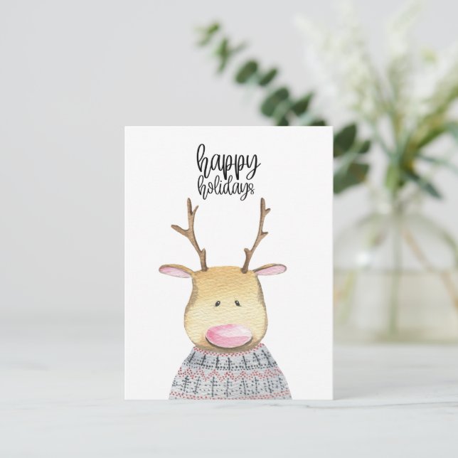 Postal Card (10,8 x 14,2 cm) - Deer (Anverso de pie)