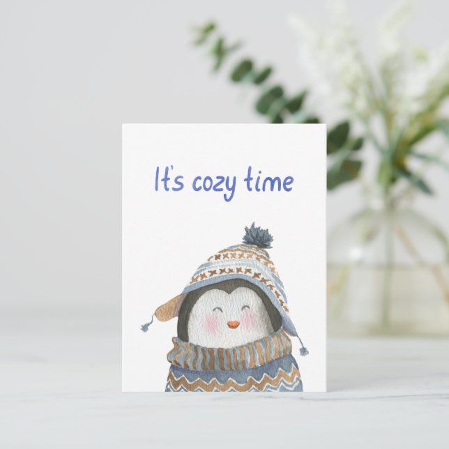 Postal Card (10,8 x 14,2 cm) - Little Penguin (Anverso de pie)