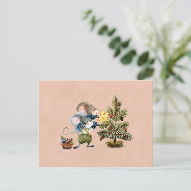 Postal Card (10,8 x 14,2 cm) - Two Little Mice (Anverso de pie)