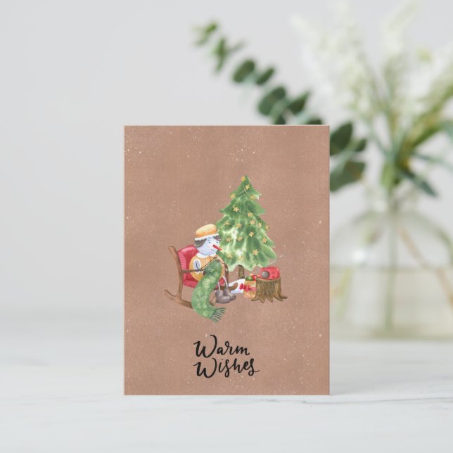 Postal Card (10,8 x 14,2 cm) - Warm Wishes (Anverso de pie)