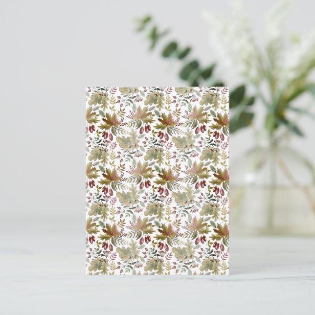 Postal Card (10,8 x 14,2 cm) - Winter Pattern (Anverso de pie)
