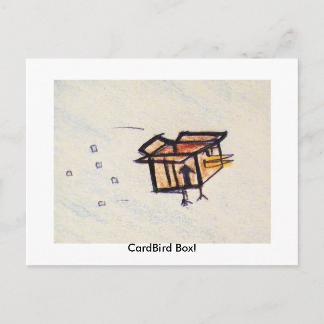 Postal ¡CardBird Box! (Anverso)