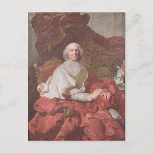 Postal Cardenal Andre Hercule de Fleury (Anverso)