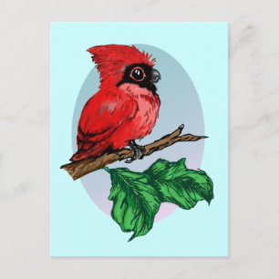 Postal Cardenal de bebé lindo