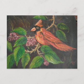 Postal Cardenal de pintura de Postcard Ann Hayes