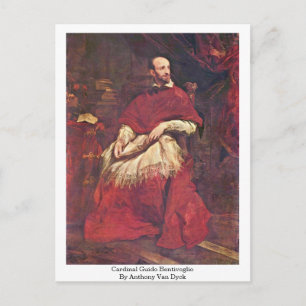 Postal Cardenal Guido Bentivoglio Por Anthony Van Dyck