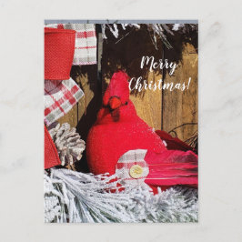 Postal Cardenal navideño