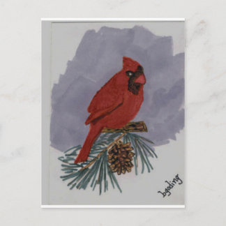 Postal Cardenal rojo