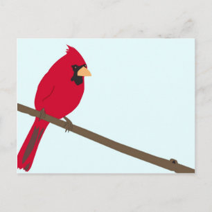 Postal Cardenal rojo