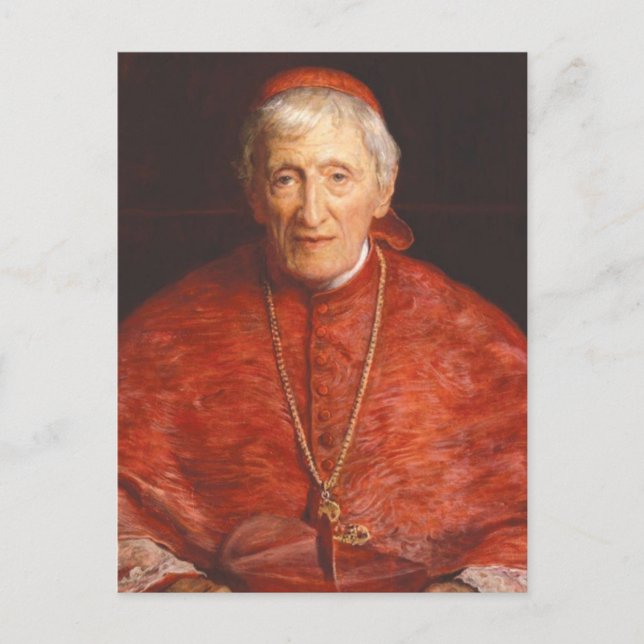 Postal Cardenal St. John Henry Newman (Anverso)