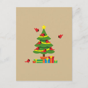Postal Cardenales rojos - Navidades más gastados juntos