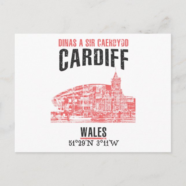 Postal Cardiff (Anverso)